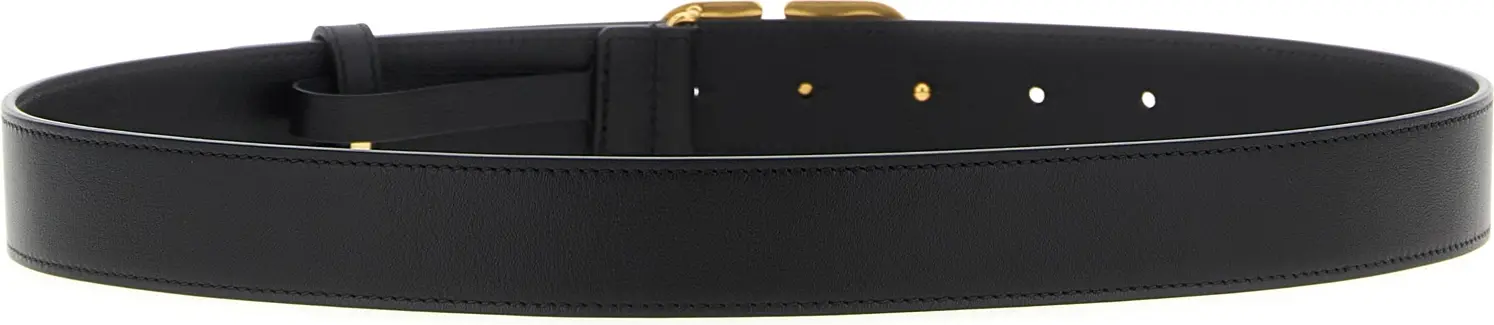Belt Valentino Garavani Black Calfskin