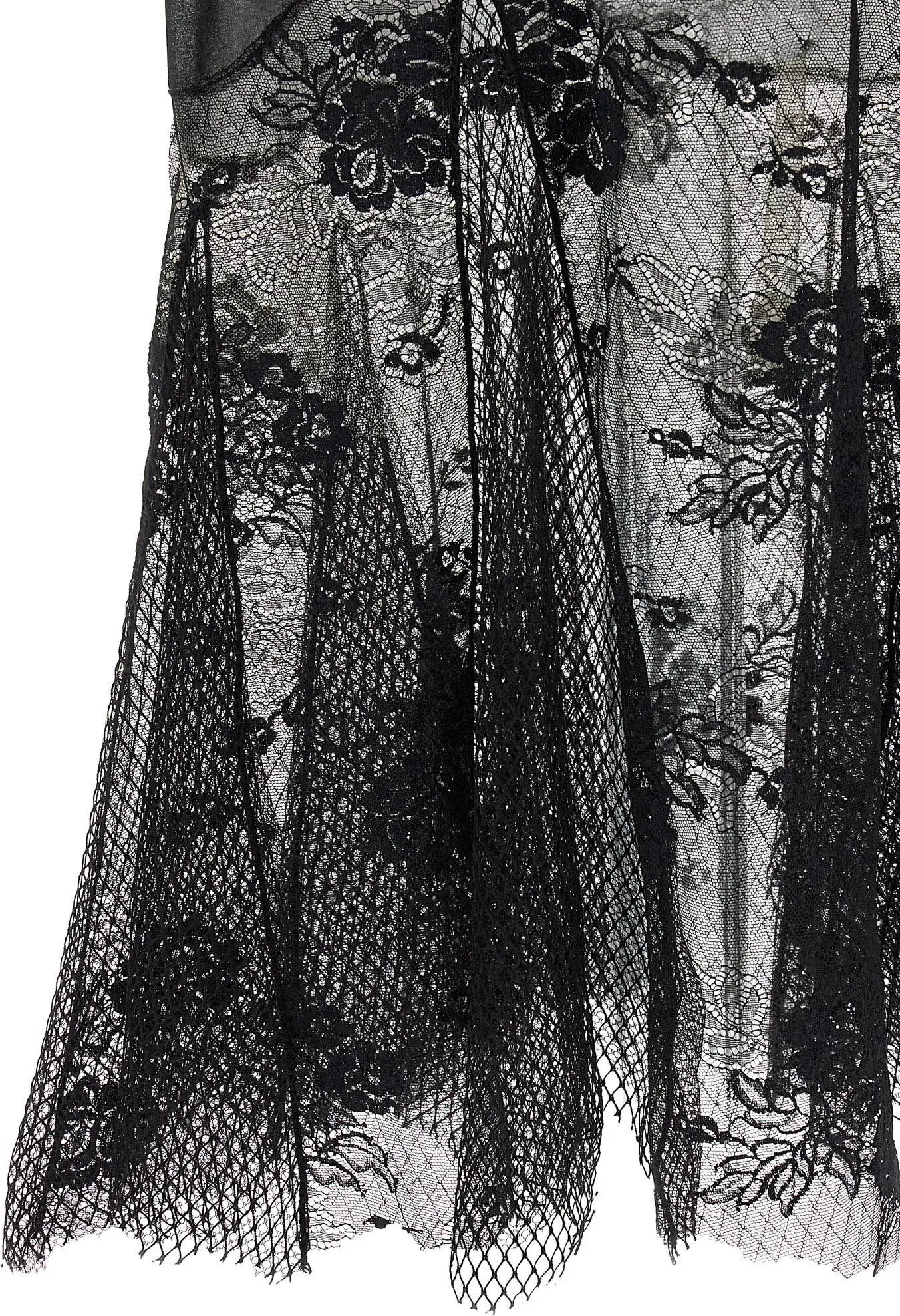 Dress The Attico Black Tulle Midi Dress