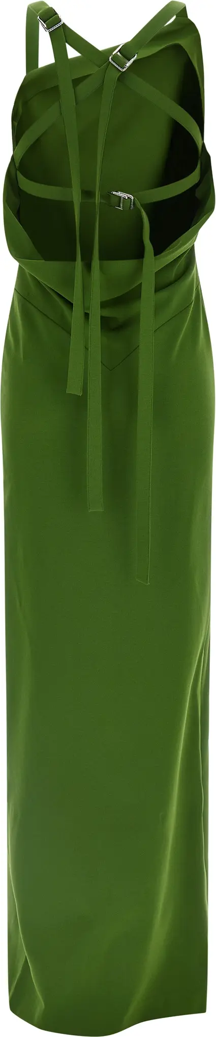 Bicolor Viscose Long Dress The Attico