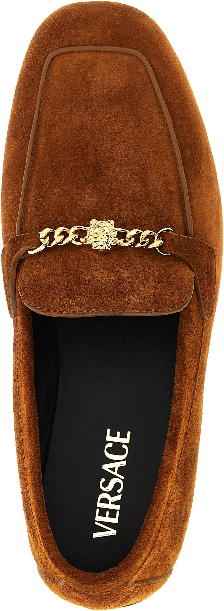 Loafers Versace Brown Calfskin