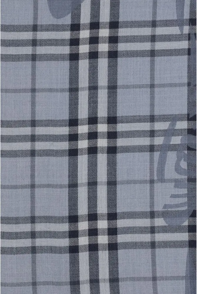 Foulard Burberry Blue Wool Oves Aries