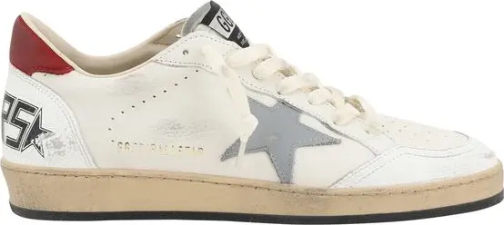 Cream Goatskin Low Top Sneakers by Golden Goose