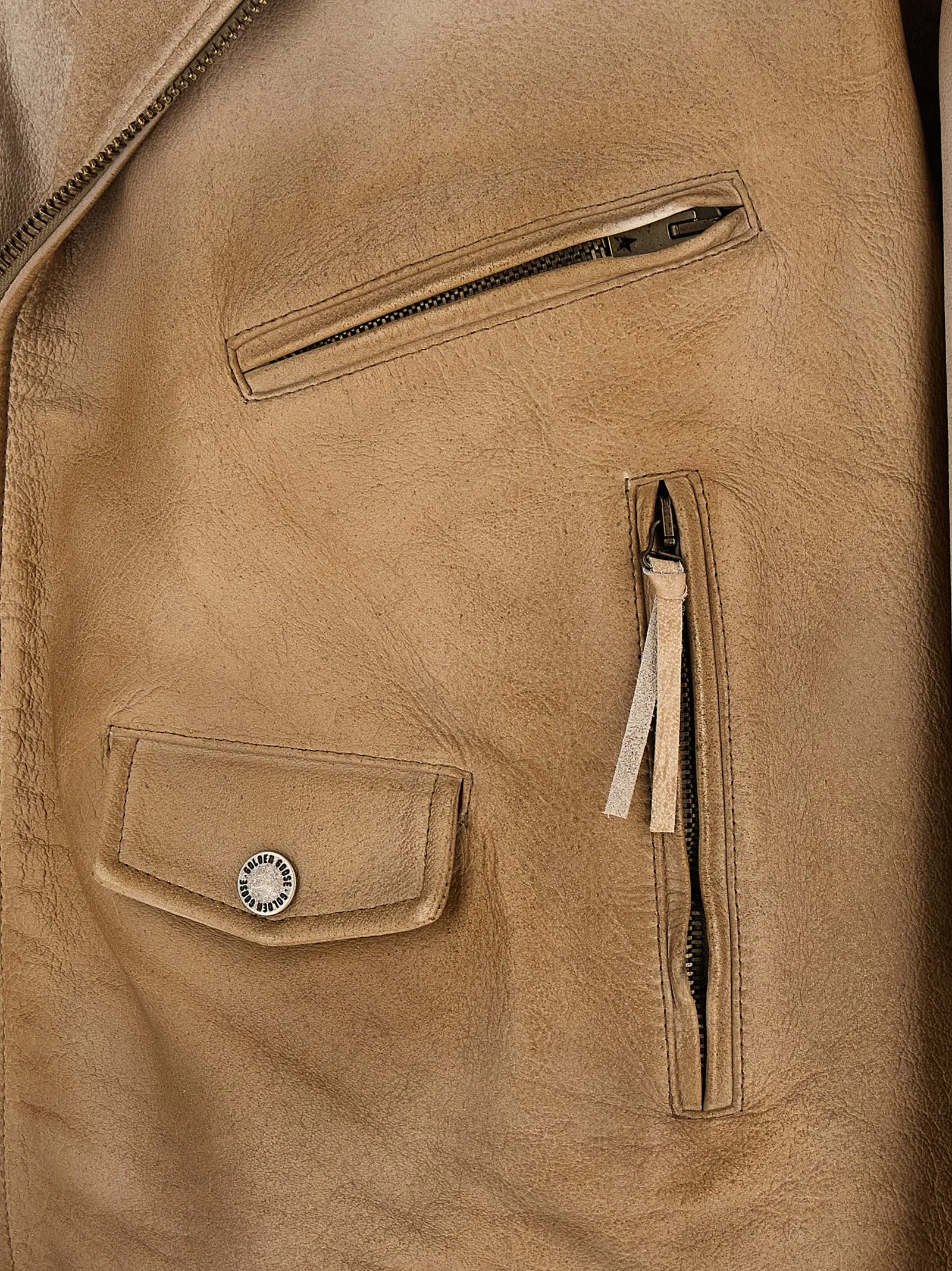 Leather Jacket Golden Goose