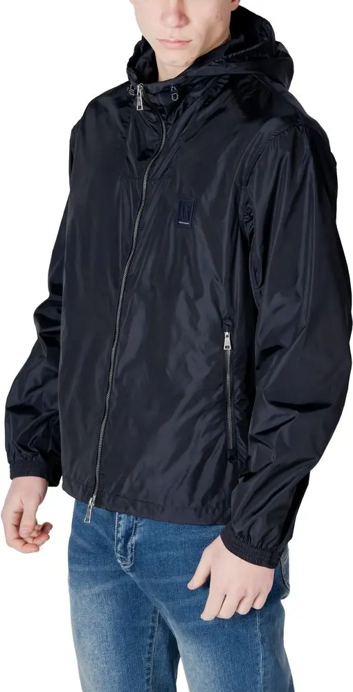 Jacket Armani Exchange Blue Polyamide Shell Jacket