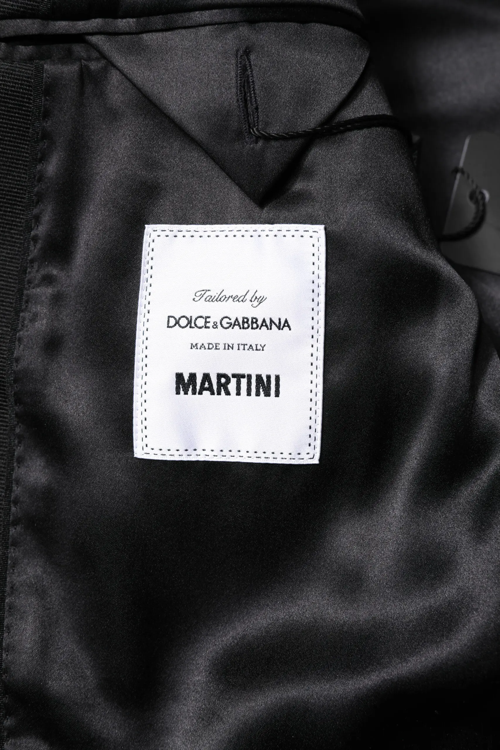 Suit Black Gray MARTINI Jacquard