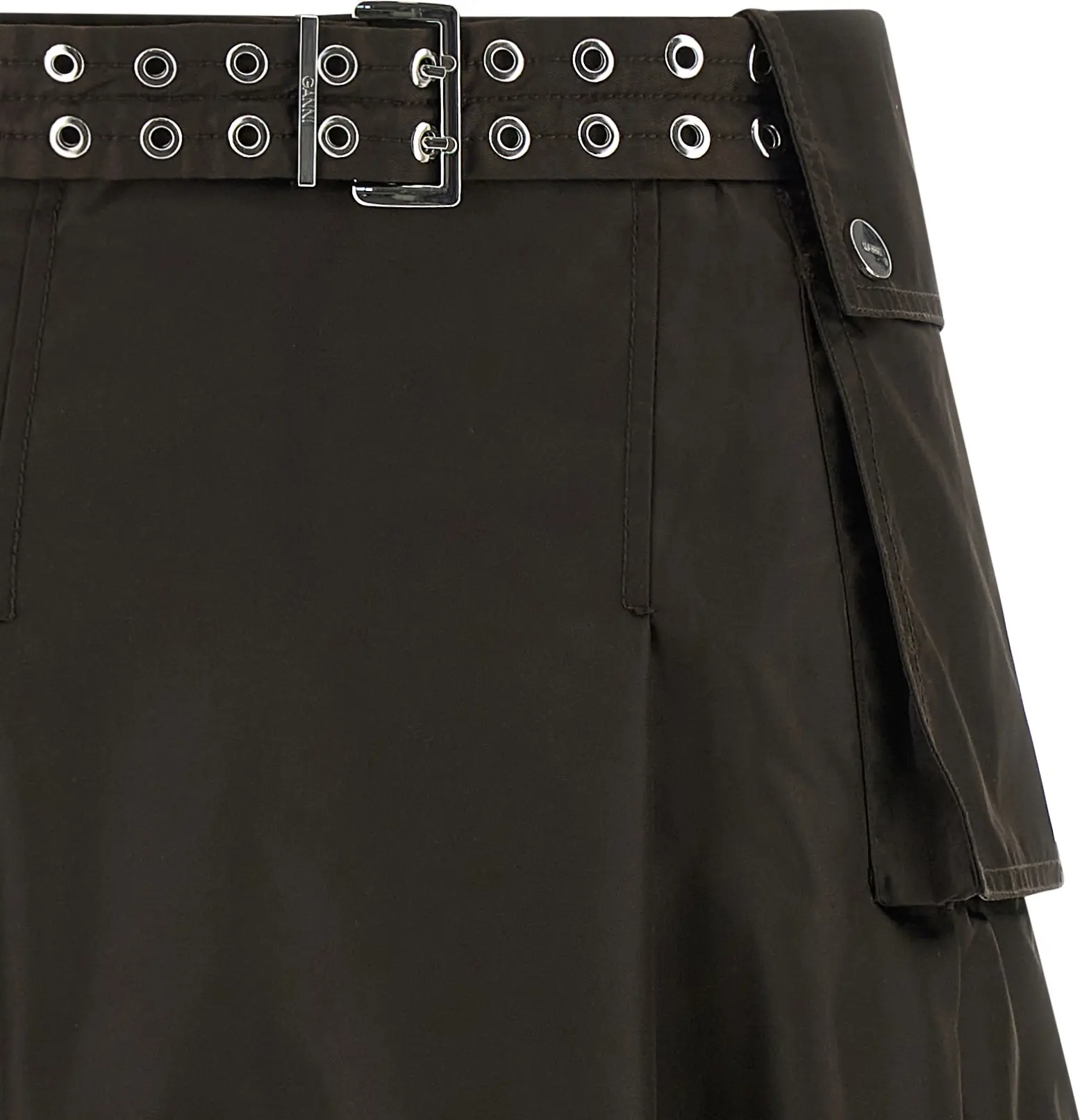 Skirt GANNI Duchesse Nylon Pleated