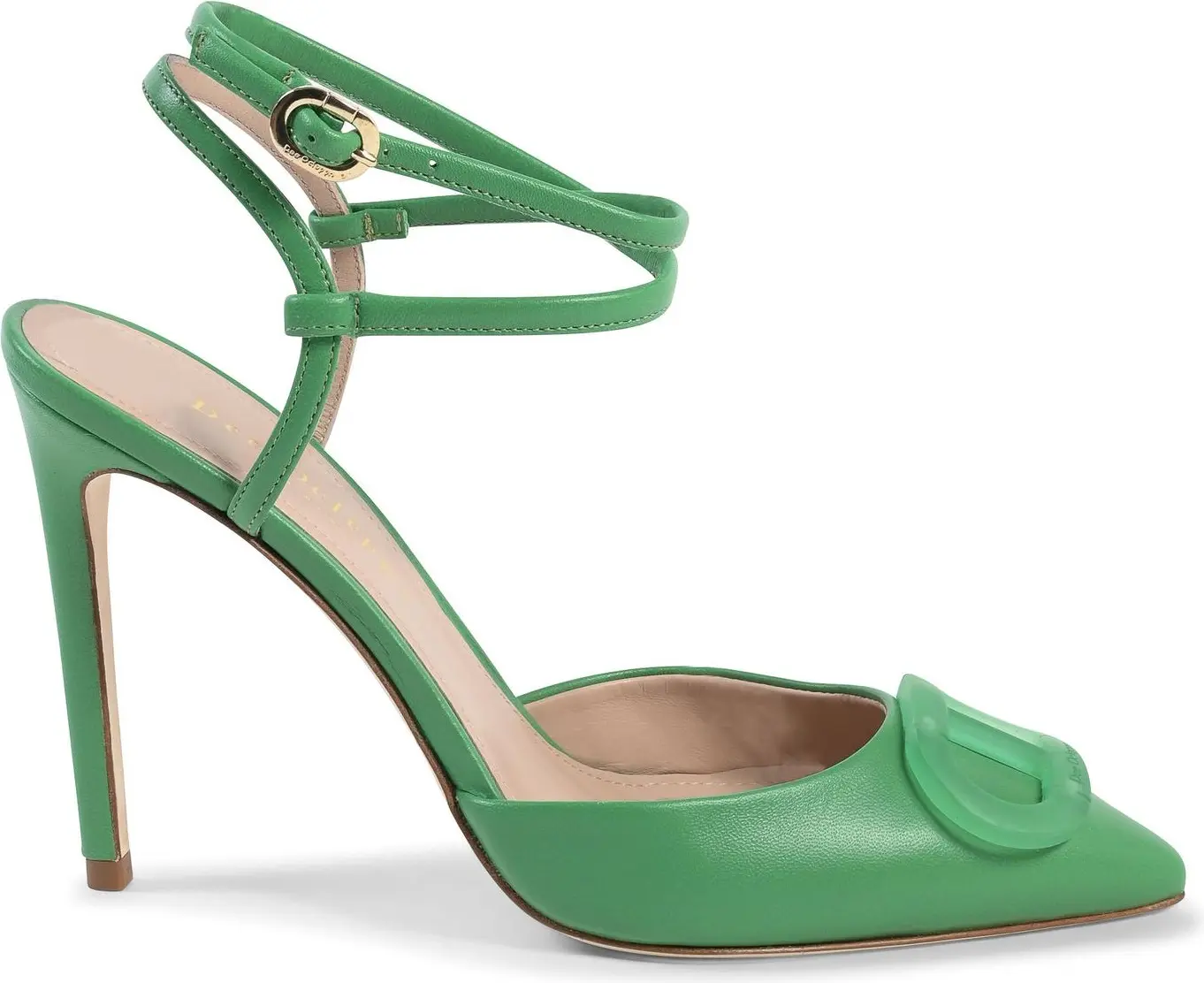 Dee Ocleppo Green Leather Pumps