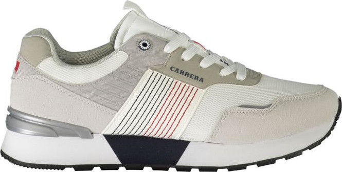 Carrera White Polyester Sneaker