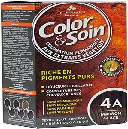 Permanent Color Care Les 3 Chenes Color & Soin Glossy Brown 4A