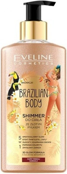 Body Mist Eveline Cosmetics Brazilian Body Shimmer With Golden Particles