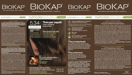 Permanente Haarfarbe Biokap RAPID Honig-Kastanienbraun