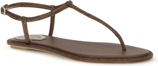 Rene Caovilla Diana Flache Sandalen