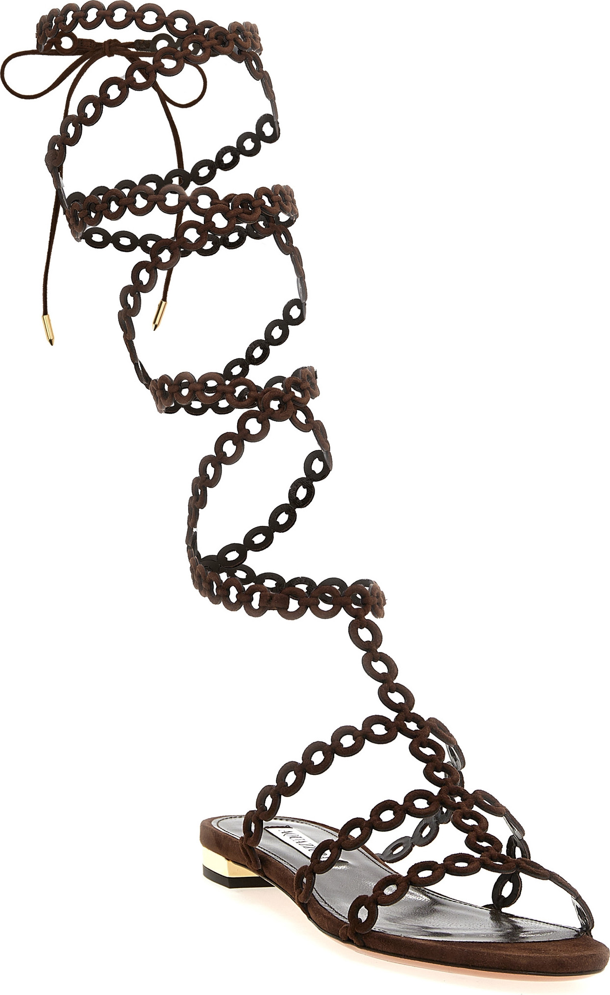 Aquazzura Infinity Chain flache Sandalen