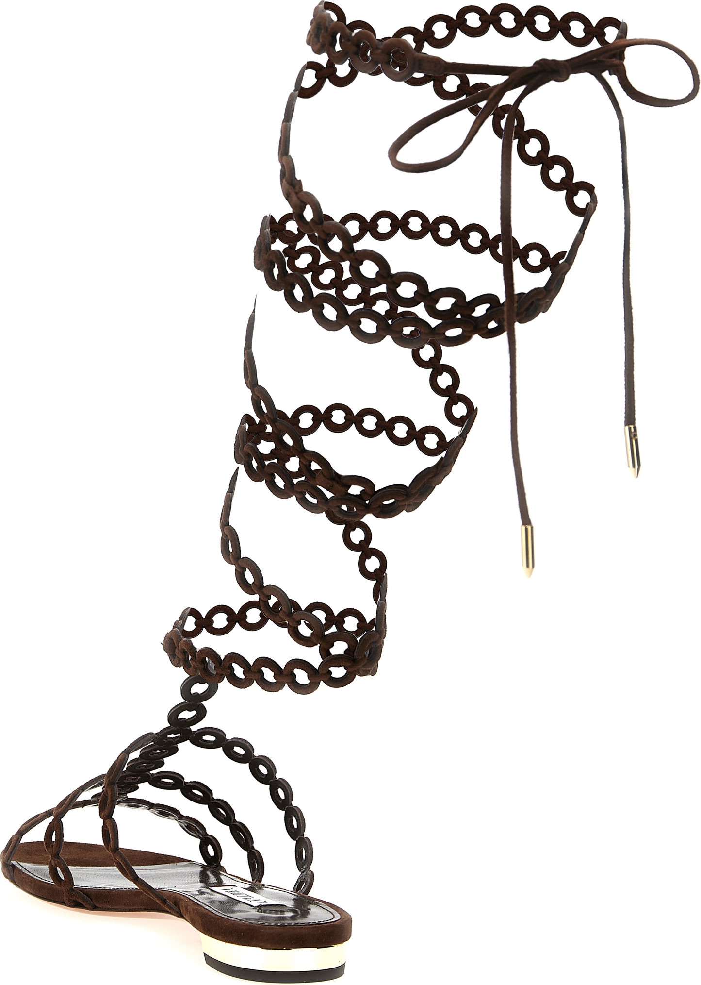 Aquazzura Infinity Chain flache Sandalen