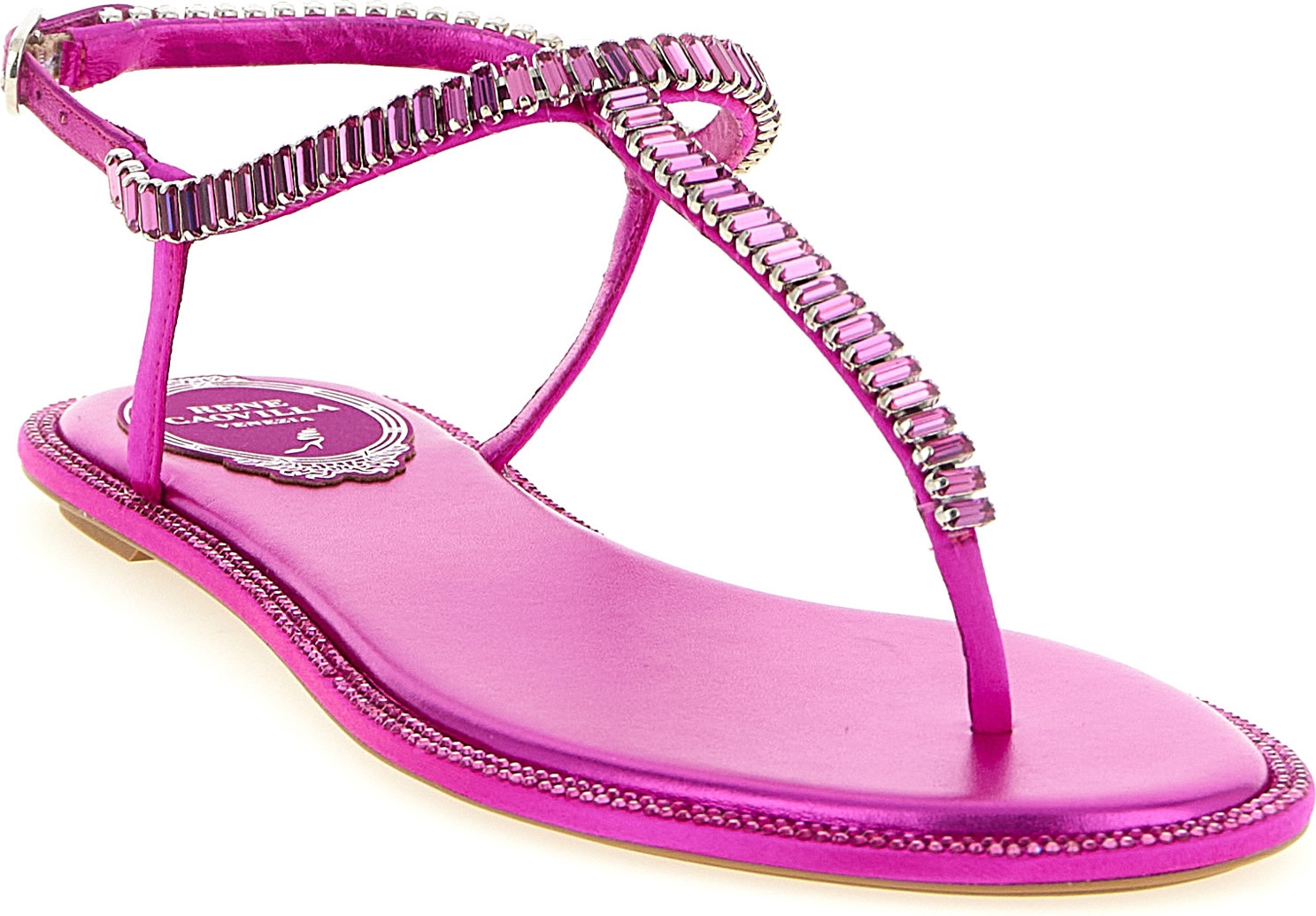 Rene Caovilla Diana flache Sandalen