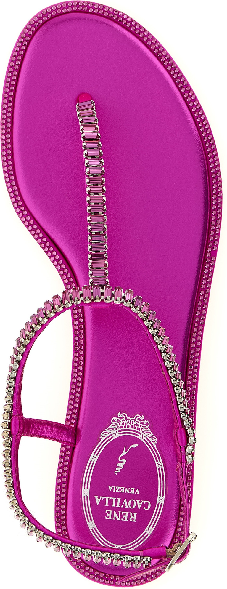 Rene Caovilla Diana flache Sandalen