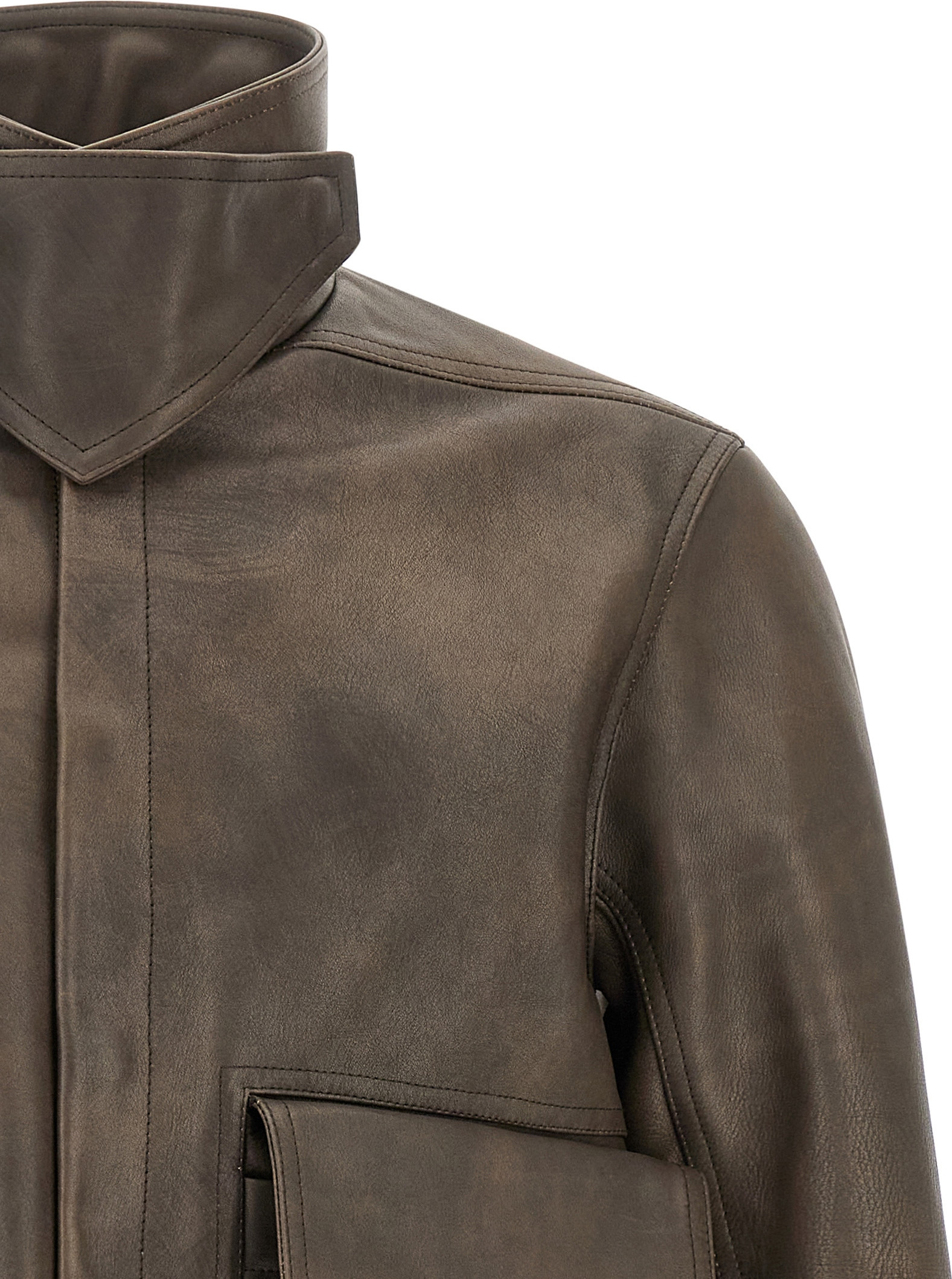Lederjacke Rick Owens Tower Alice